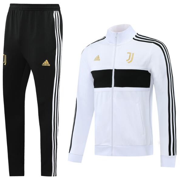 Juventus White Black Training Suits Jacket with Trousers 2020/21